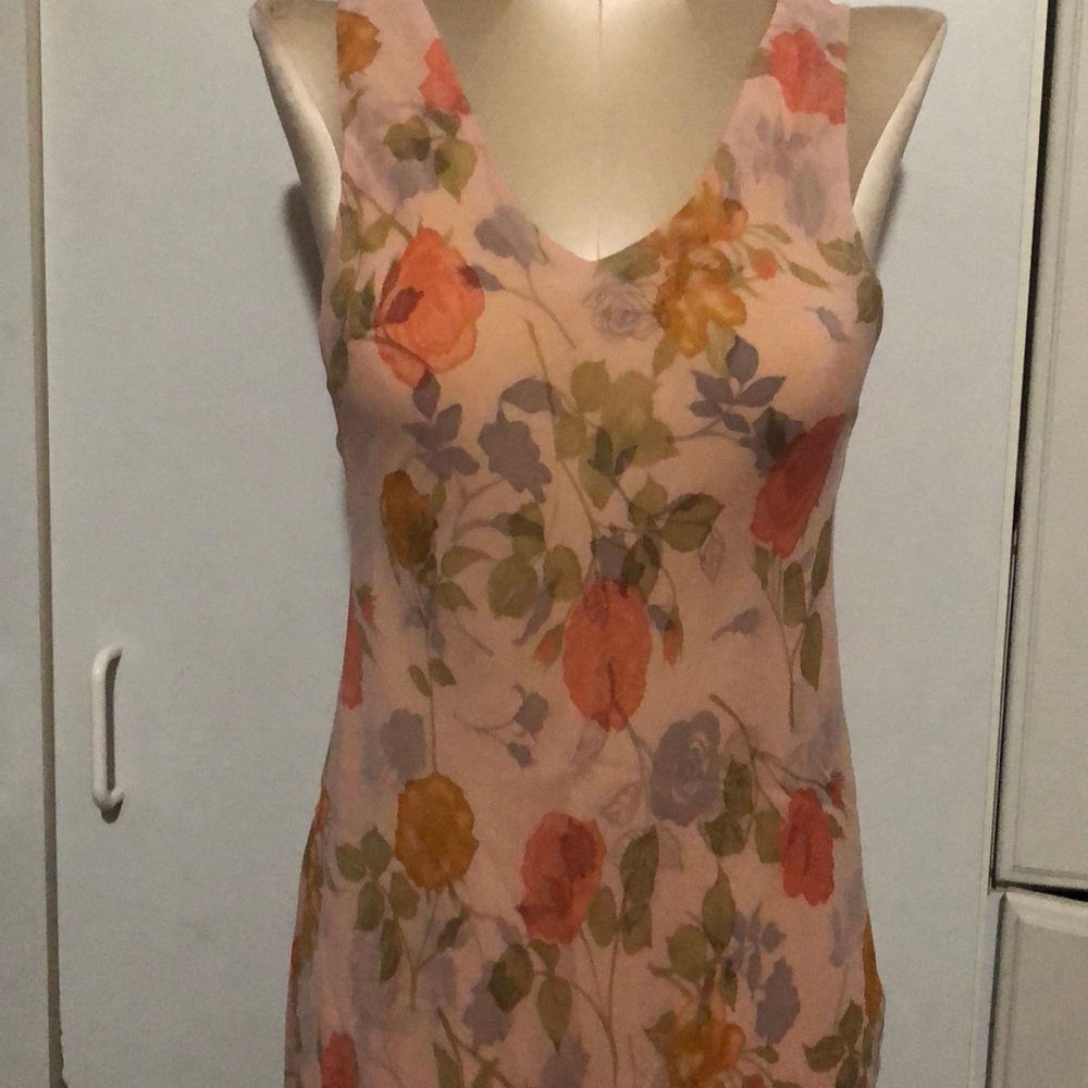 Adrienne Vittadini P, Women’s peach color dress